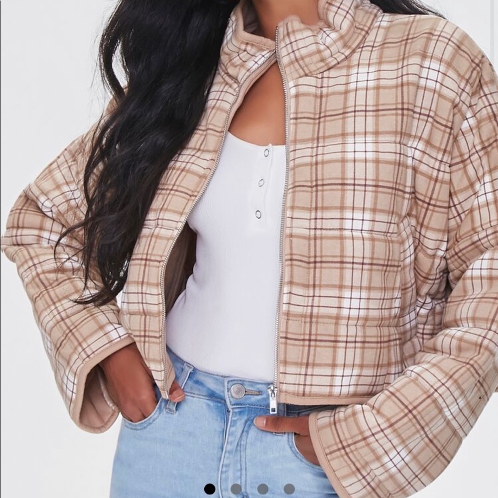 Plain French Terry Quilted Jacket